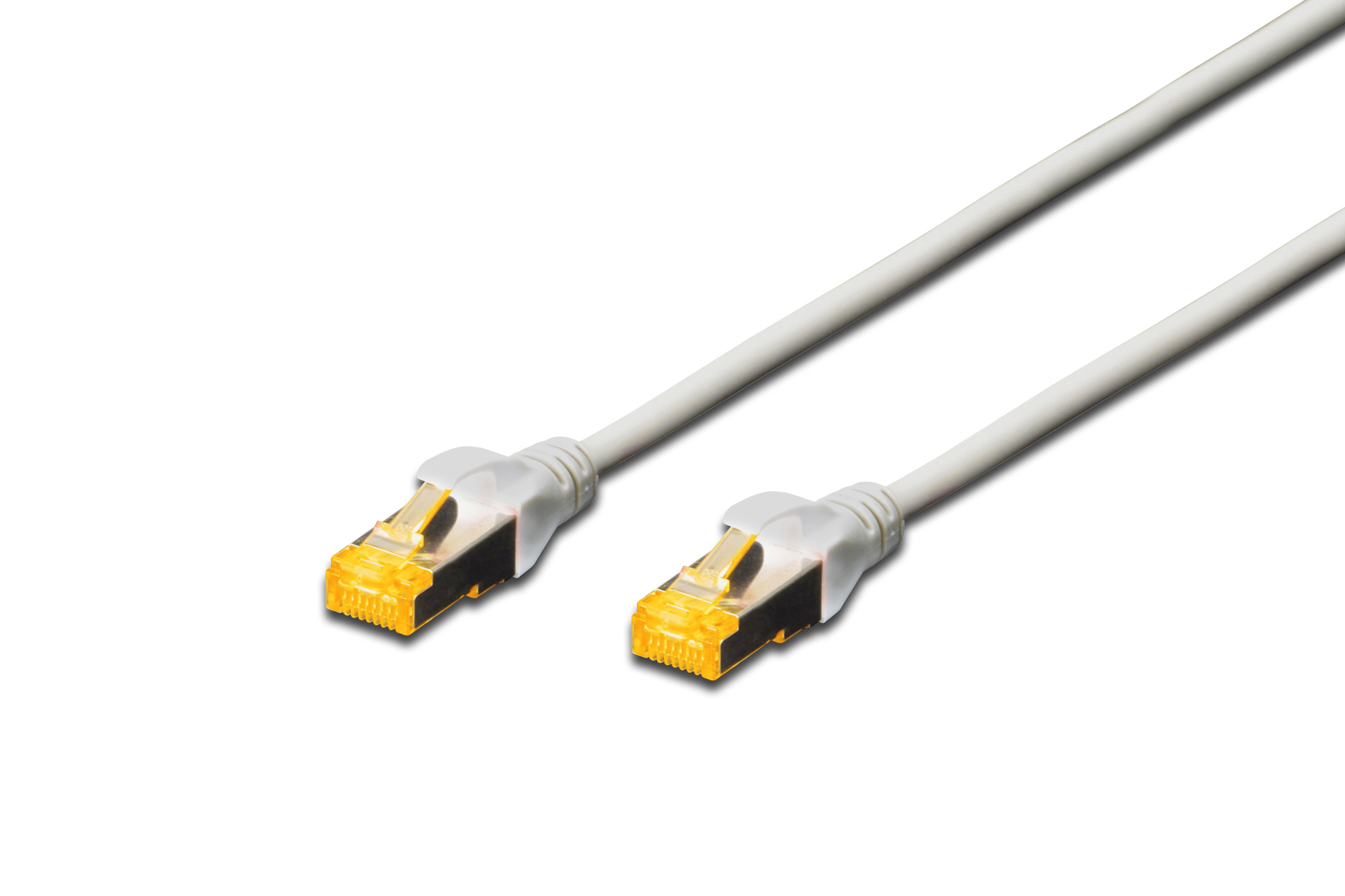 Cat 6A S/FTP Patchkabel, 10m Grau