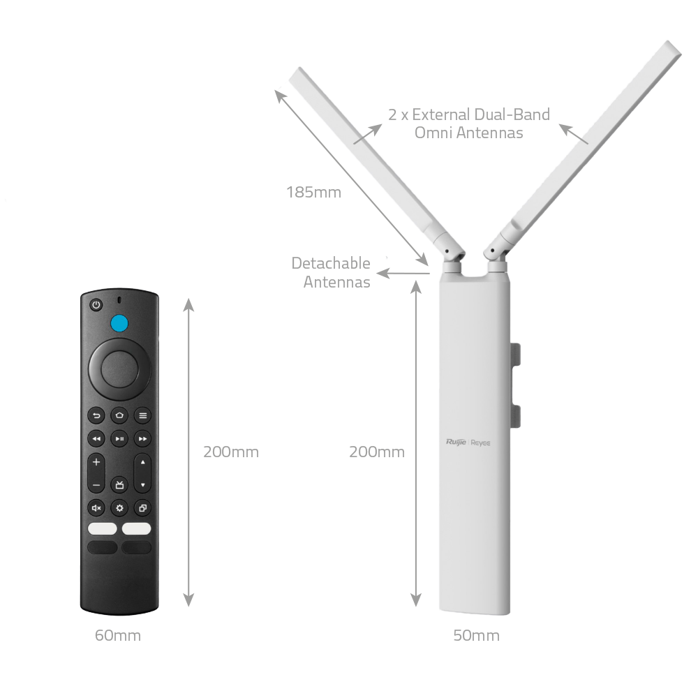 Wi-Fi 5 Outdoor-AP, 1x Gbit, PoE, 1266Mbps