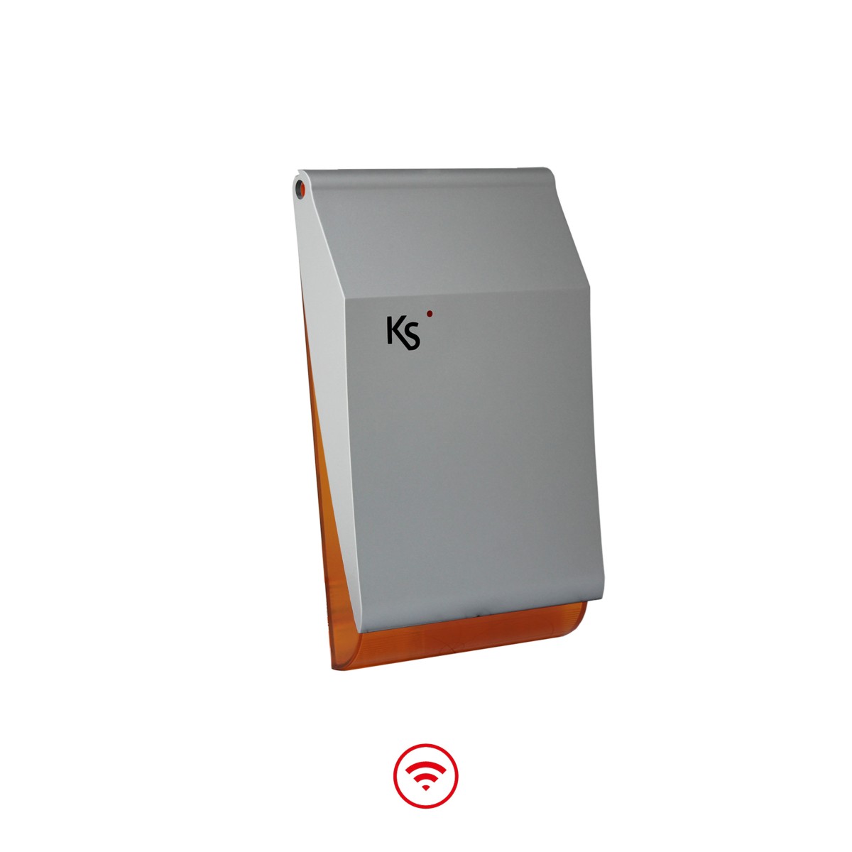 KSI6401000.337 Außensirene imago, 868MHz, metallgraue Orange