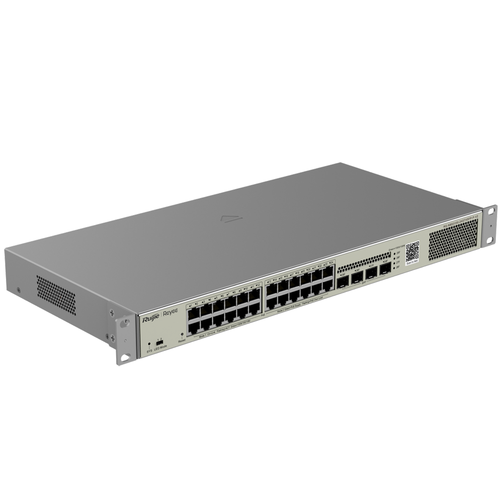 L2 PoE Switch, 24x Gbit, 4x SFP, 370W