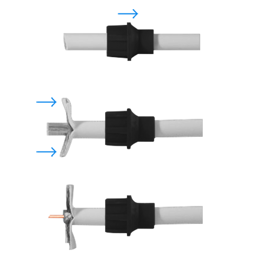 BNC Crimpstecker, RG59/Microkoaxial, 10 Stk.