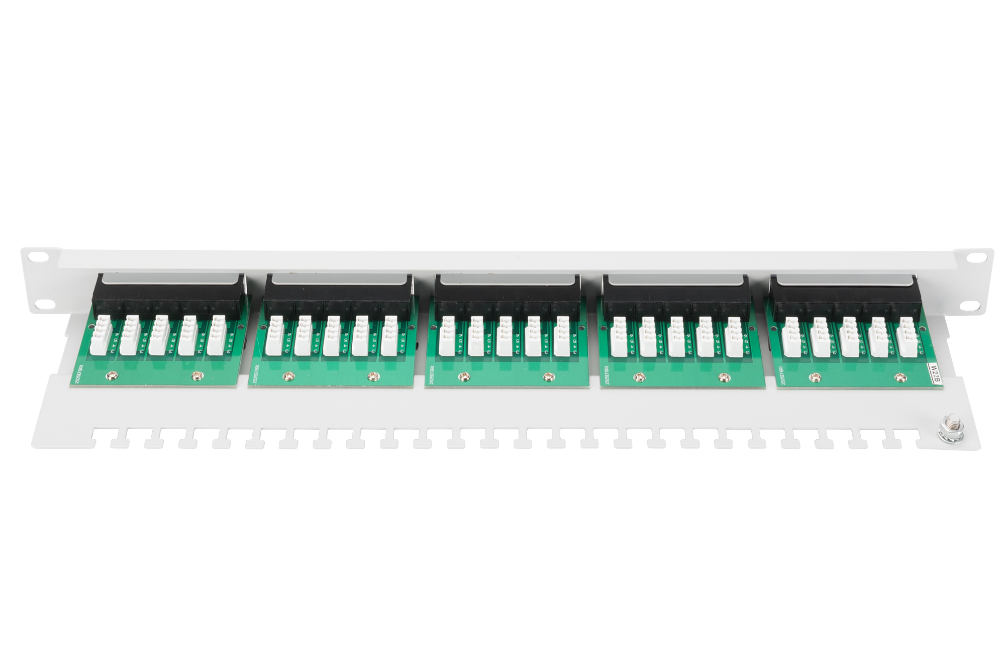 Cat.3 ISDN Patchpanel, 25-Port, 19", grau