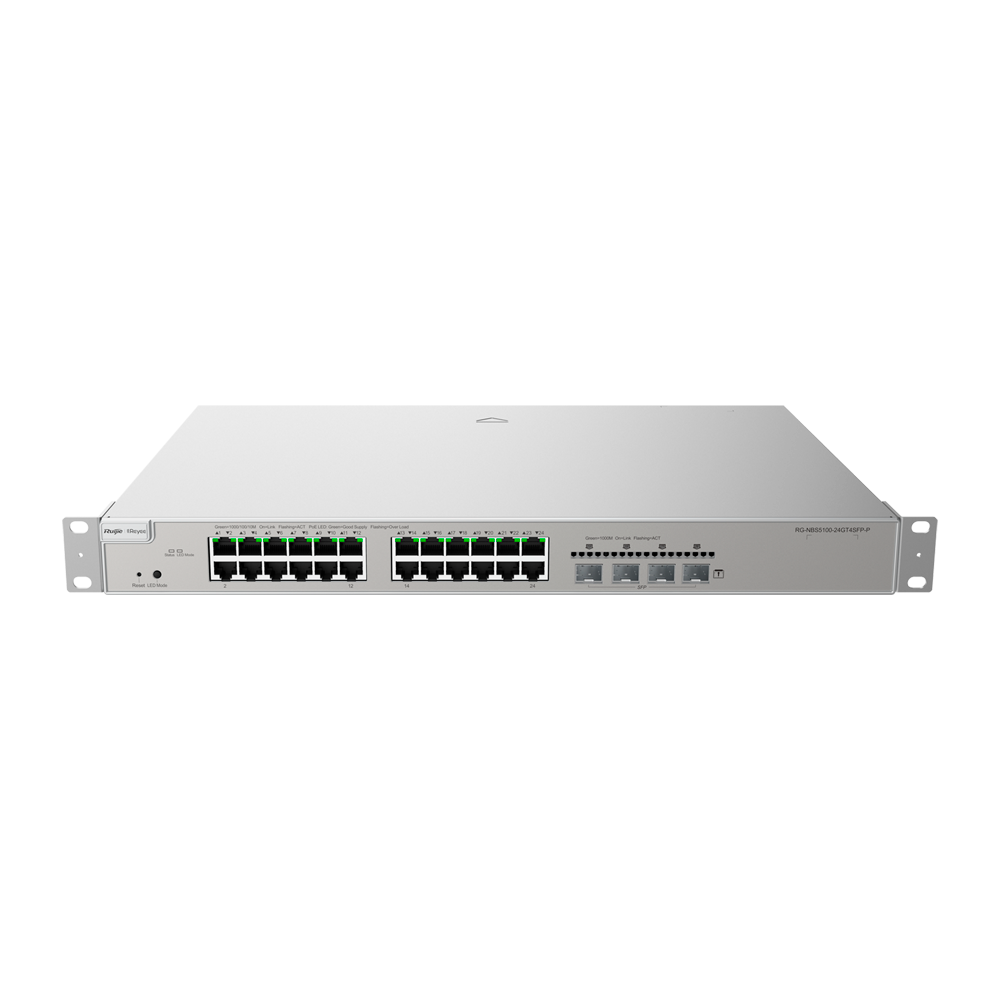 L3 PoE Switch, 24x Gbit, 4x SFP, 370W