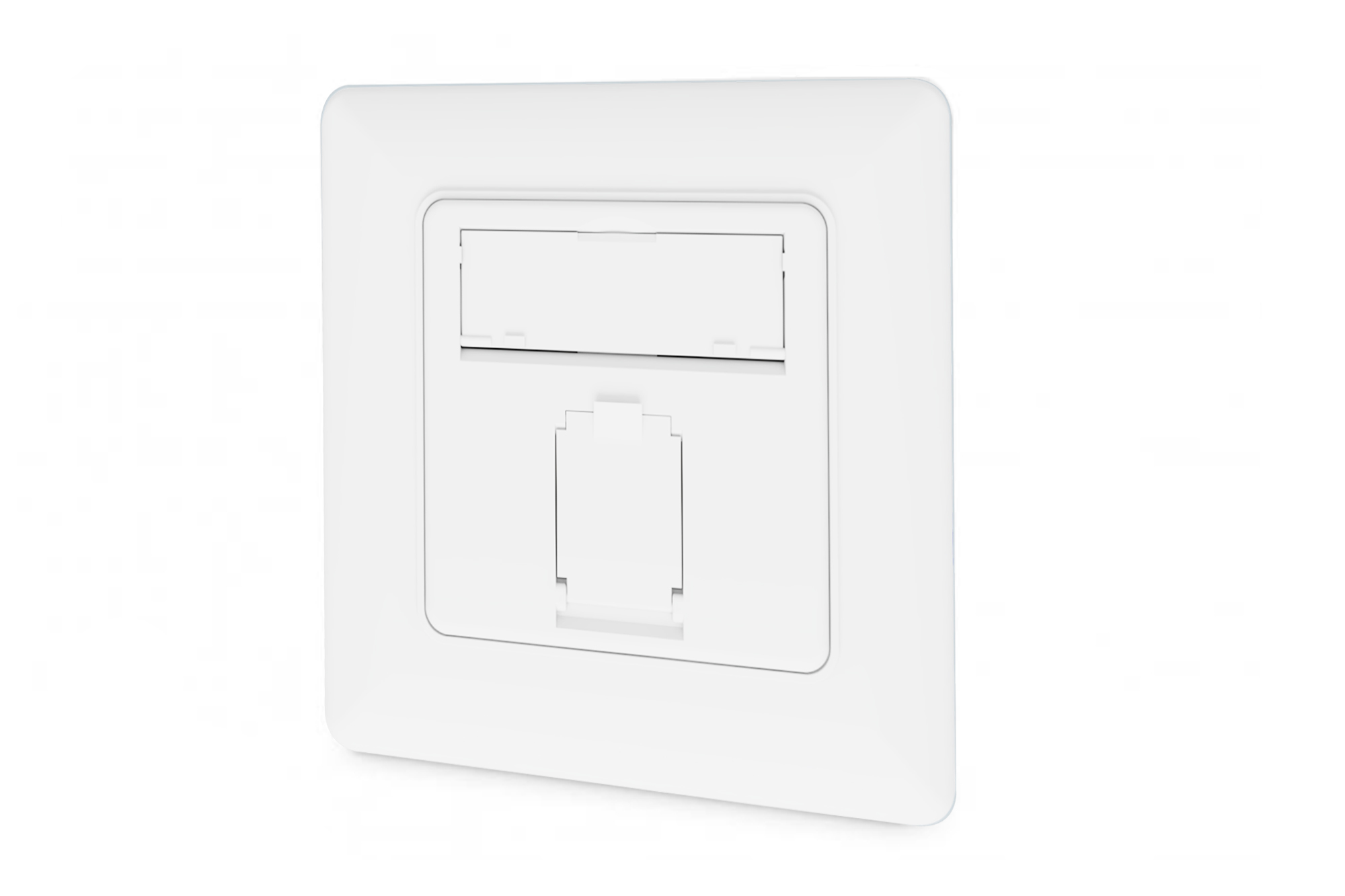 Cat.6A Netzwerkdose, 1x RJ45, UP, weiß