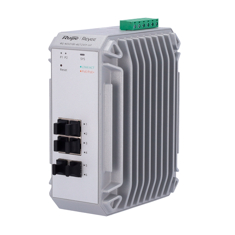 Industrie Switch, 4x PoE+, 2x SFP, 120W