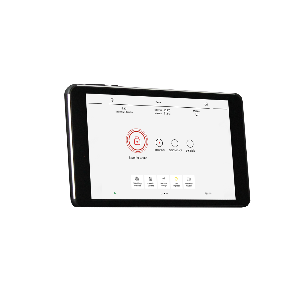 ergo-T 7" Multitouch-Bedienteil PoE, Schwarz