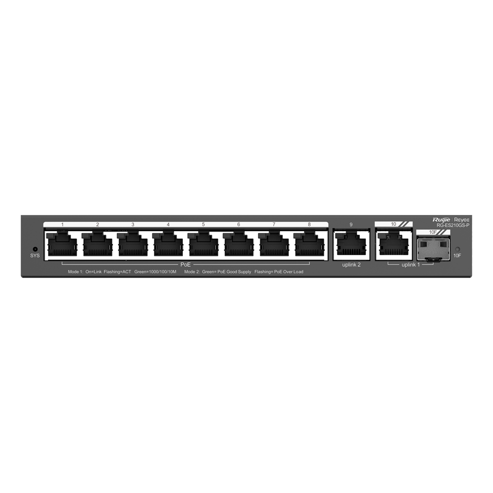 Smart PoE Switch, 8x PoE+, 1x SFP, 120W