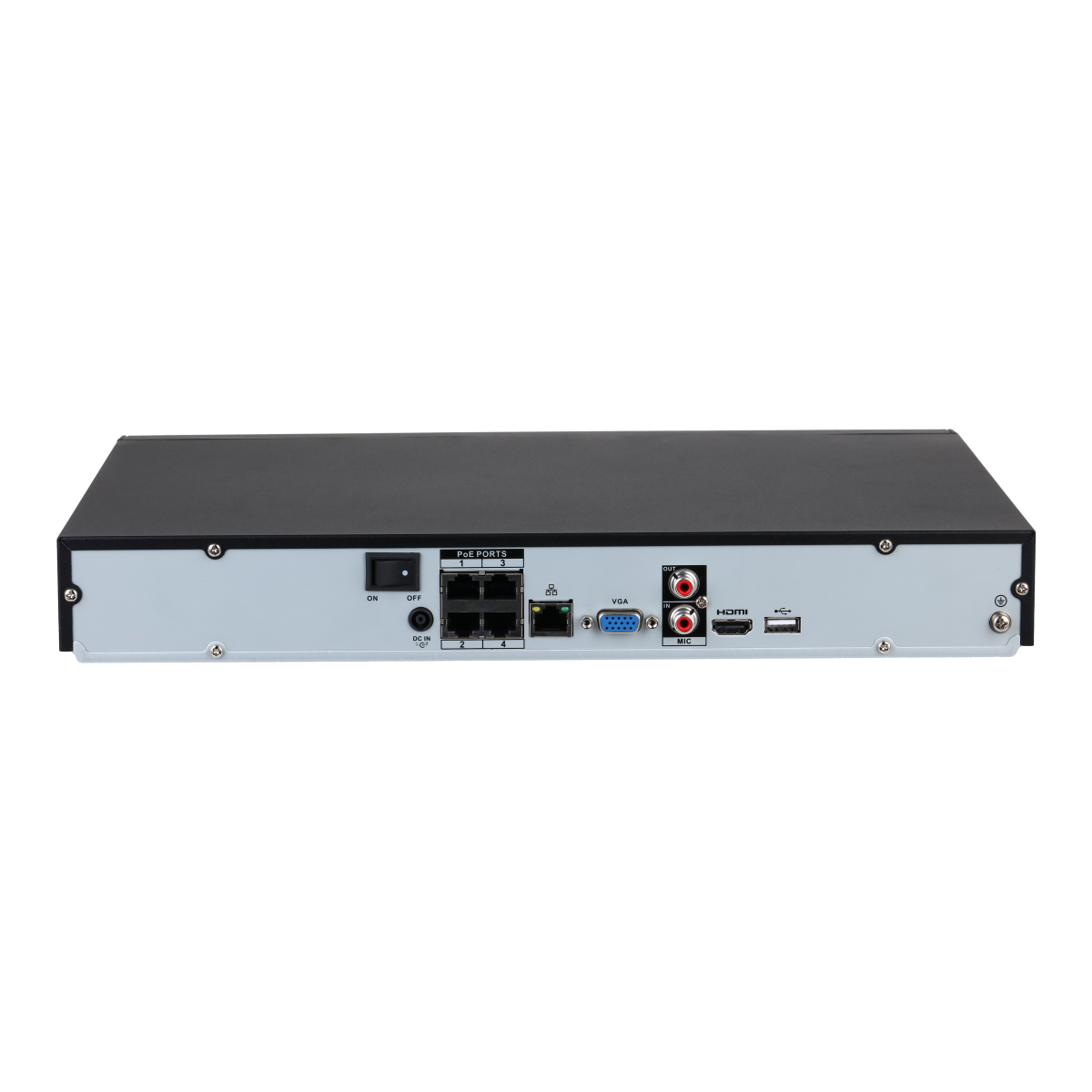 NVR2204-P-I2 WizSense 4-Kanal IP-Rekorder, 4x PoE, 2x HDD