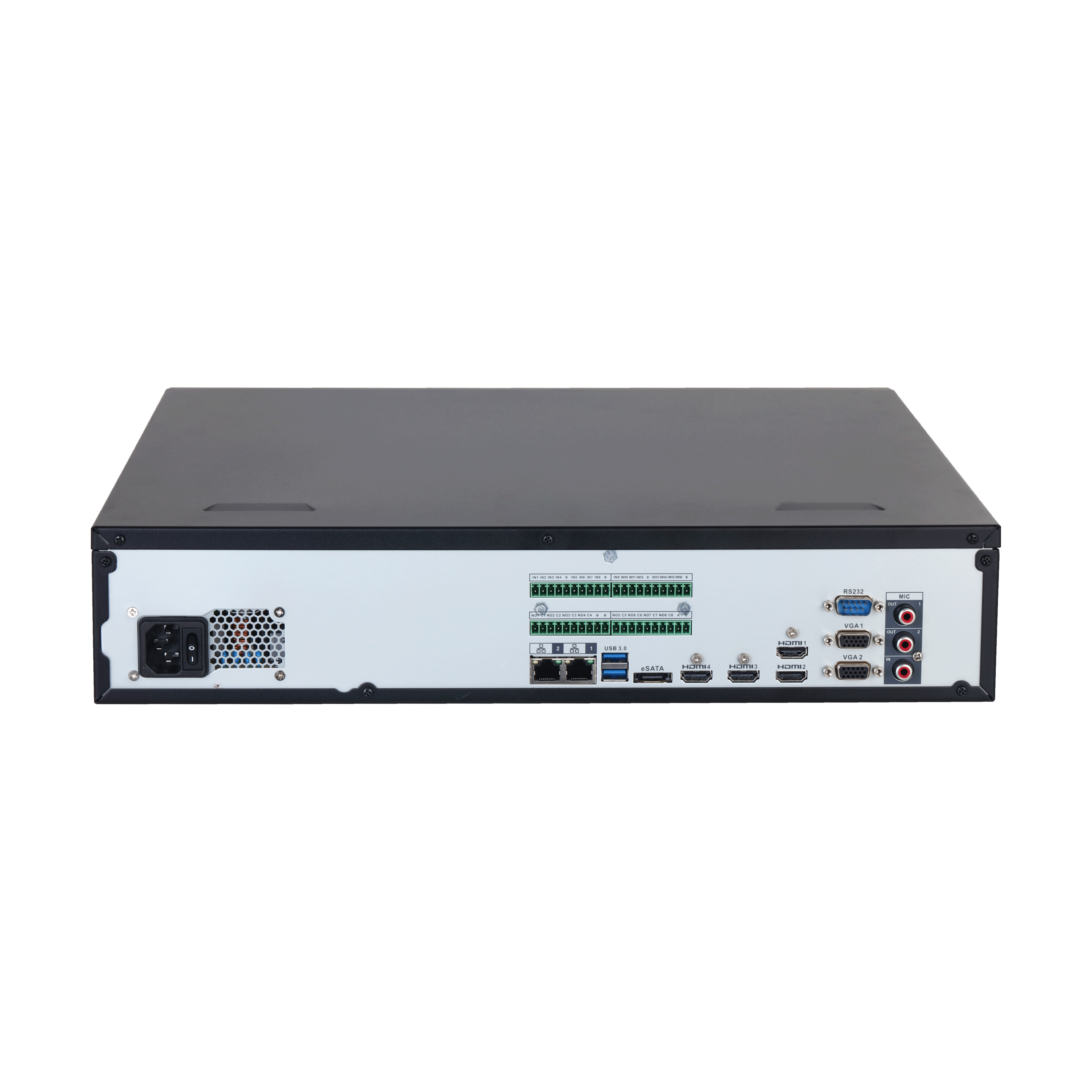 WizMind 32-Kanal IP-Rekorder, non PoE, 8x HDD