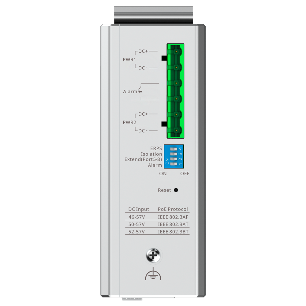 Industrie Switch, 1x PoE++, 7x PoE+, 300W