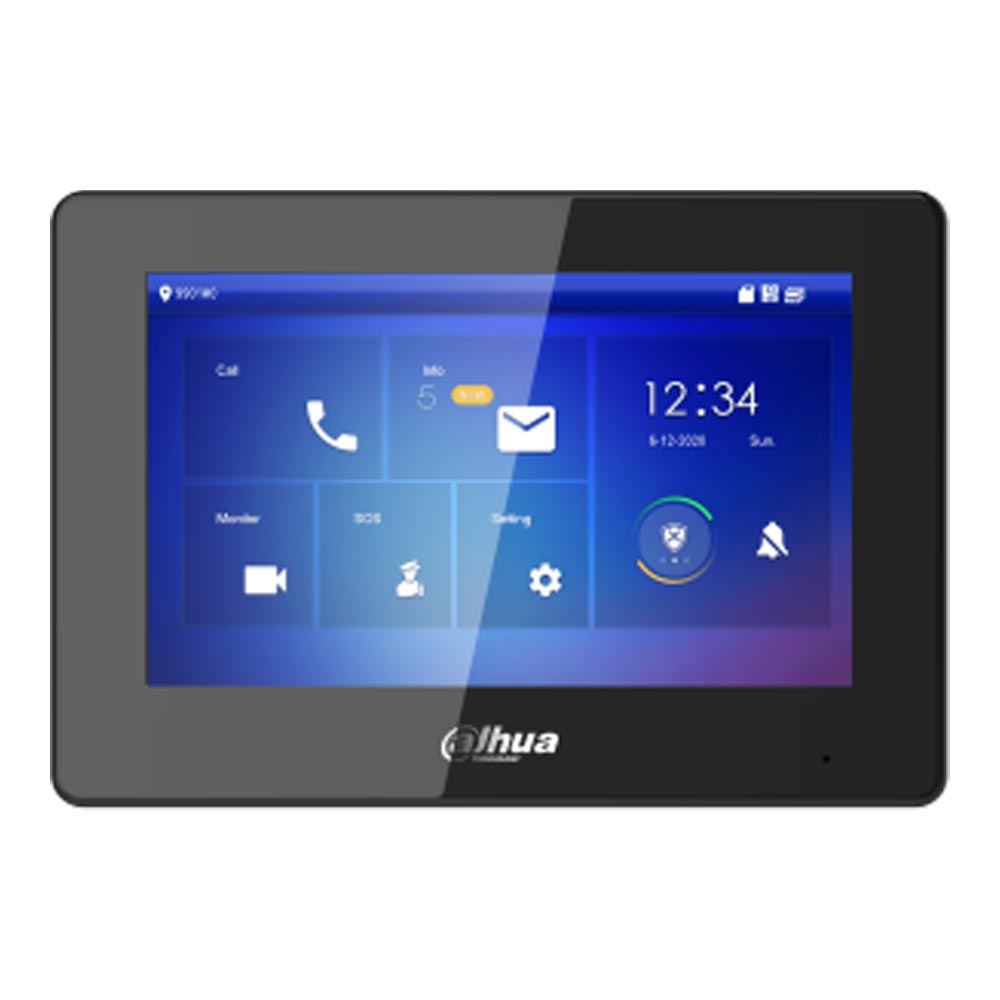7" 2-Draht-IP-WLAN-Innenmonitor, Schwarz