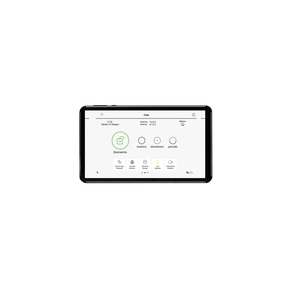 ergo-T 7" Multitouch-Bedienteil PoE, Schwarz
