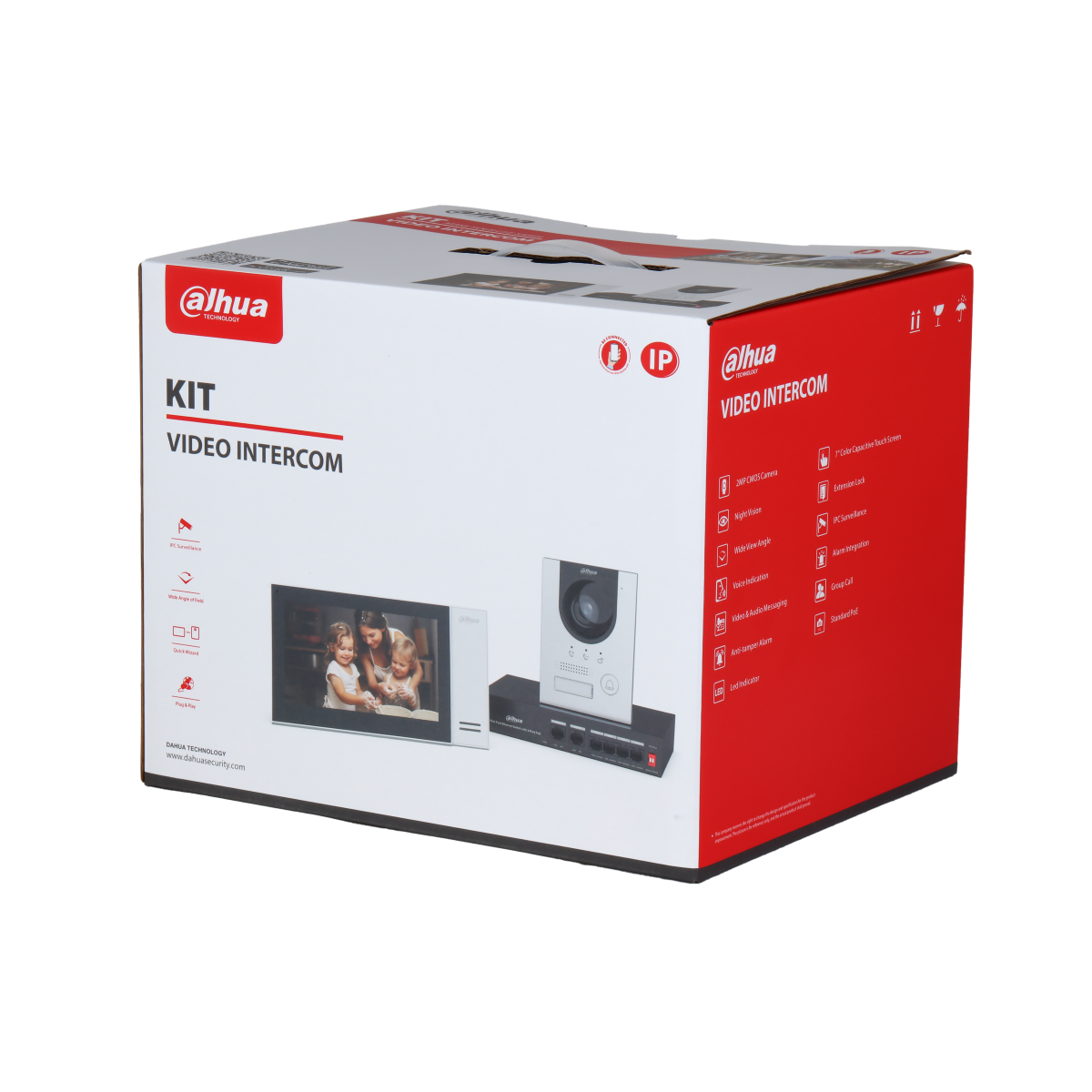 IP-Sprechanlagen-Set, 7" Indoor, Aufputz
