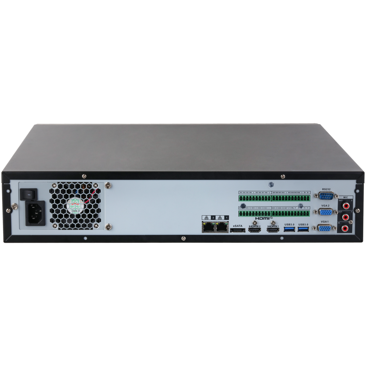 WizMind 32-Kanal IP-Rekorder, non PoE, 8x HDD