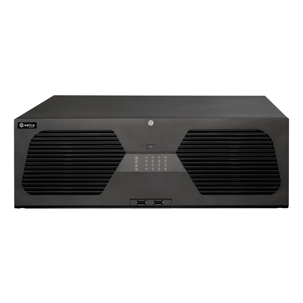 A3 128-Kanal NVR, 16MP, 8x HDD, KI