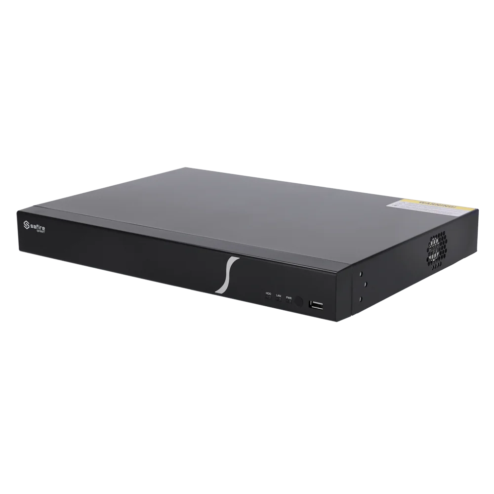 B2 16-Kanal NVR, 8MP, 2x HDD, KI