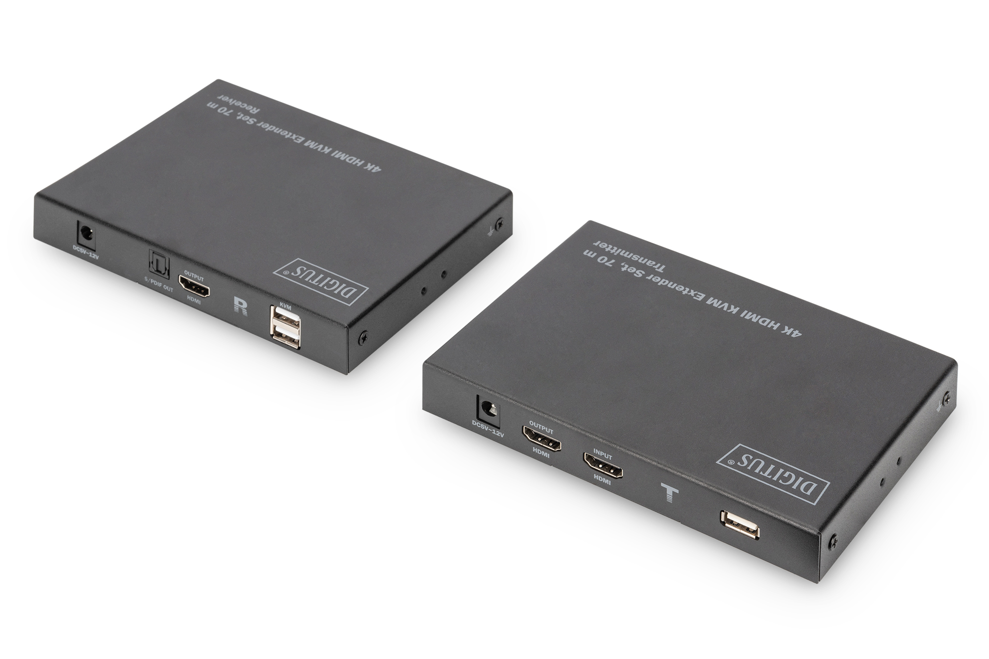 4K HDBaseT HDMI KVM Extender Set, 70m