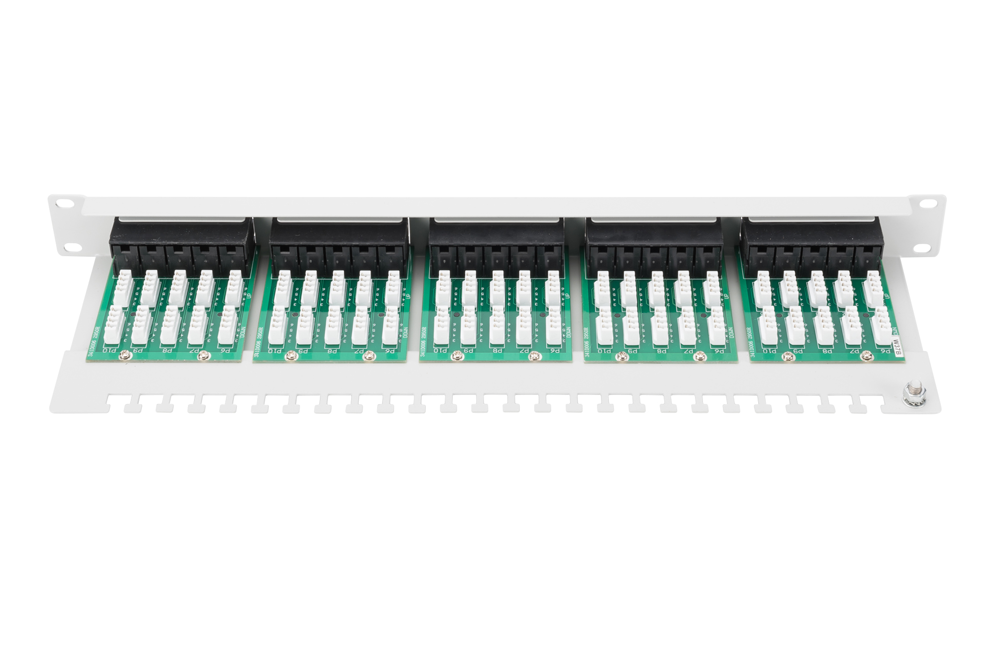 Cat.3 ISDN Patchpanel, 50-Port, 19", grau
