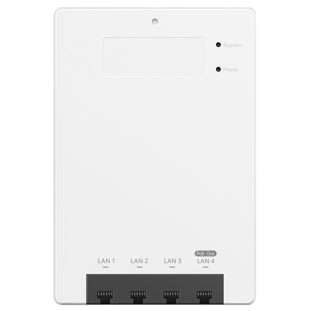 Wi-Fi 6 Wand-AP, 5x Gbit, PoE Out, 2974Mbps