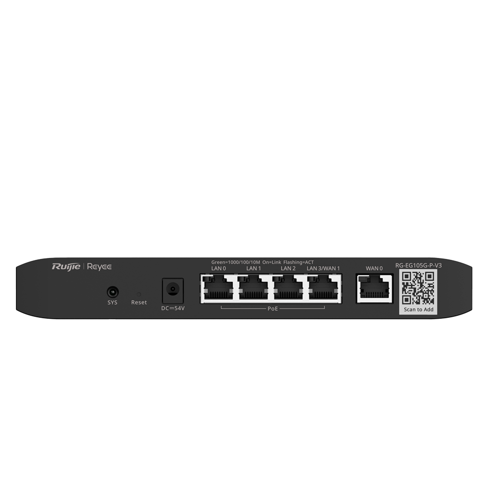PoE Router, 4x PoE+, 100 Clients, 600Mbps, 54W