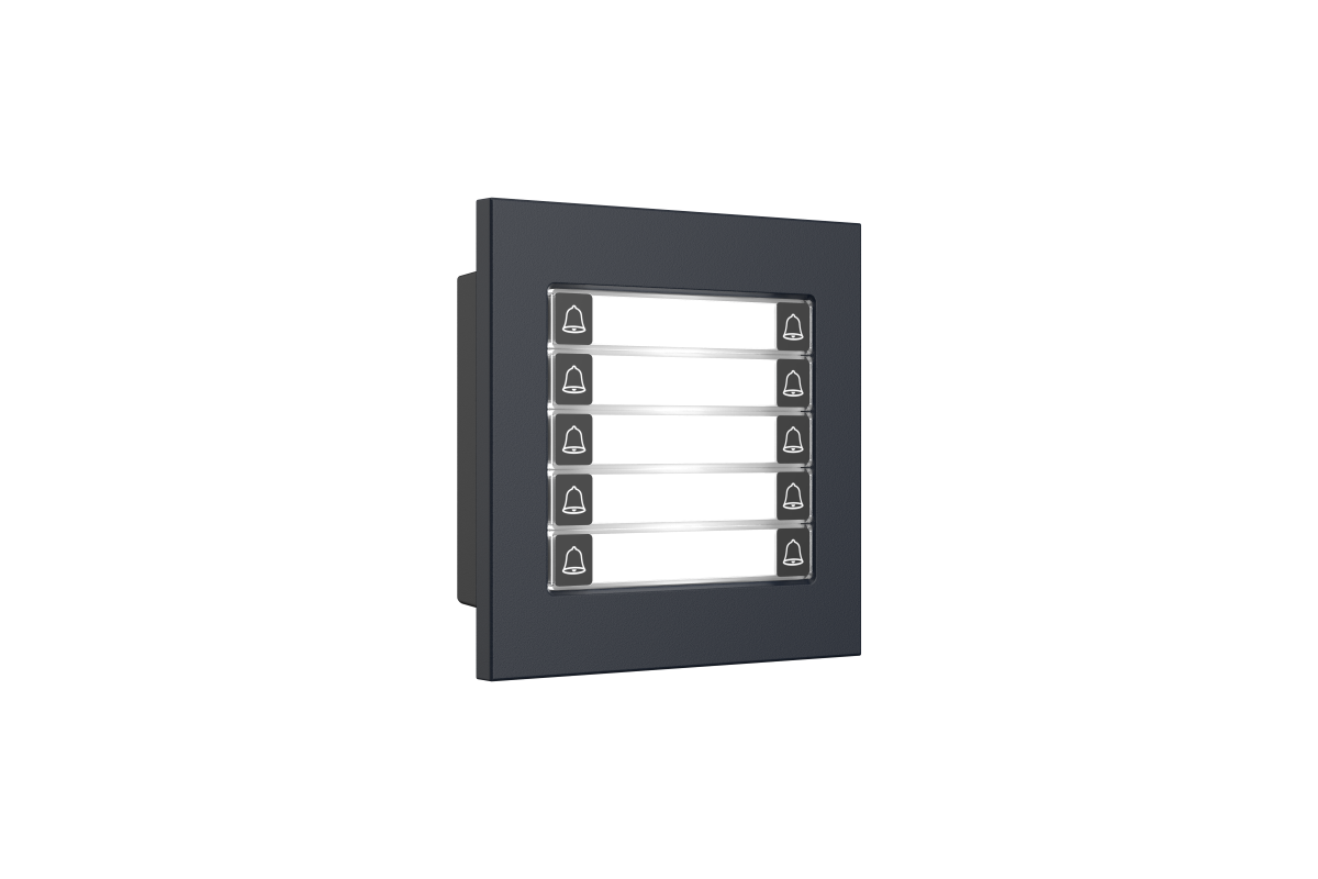 10-Tastenmodul für VTO4202FB, Schwarz