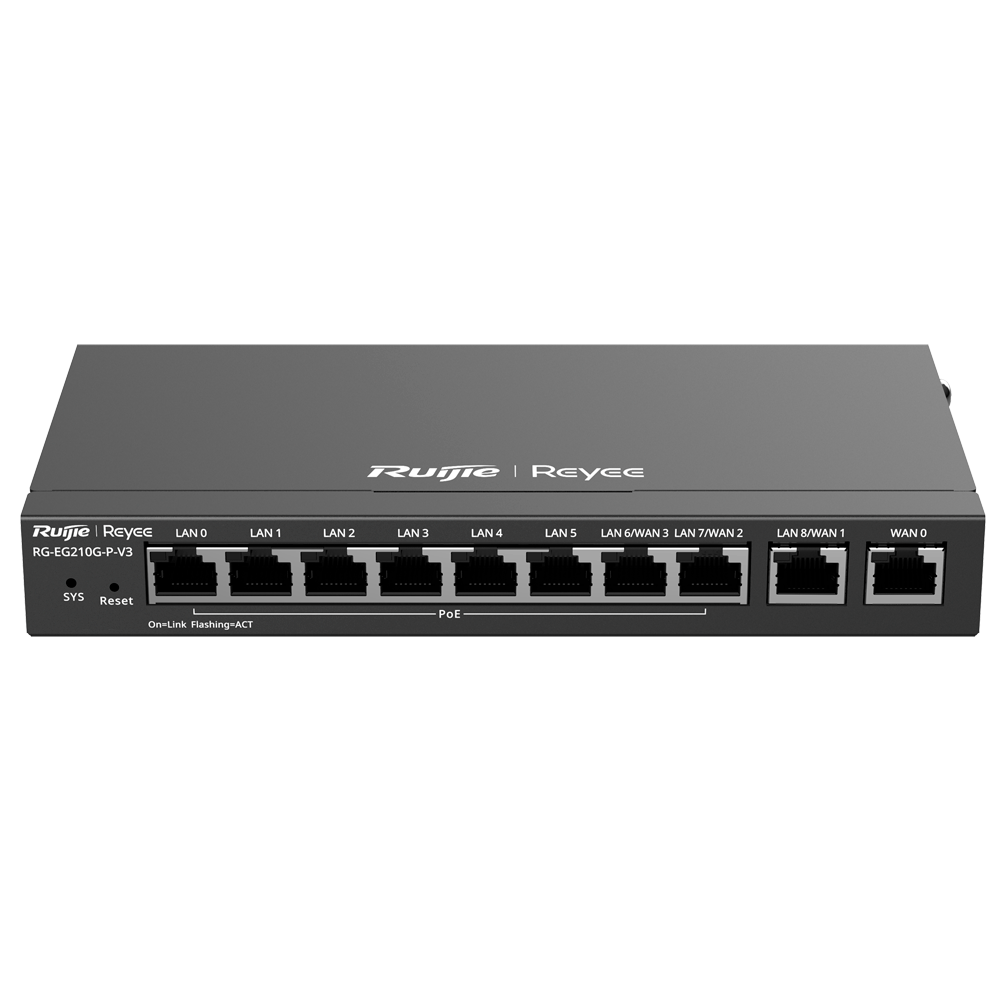 PoE Router, 8x PoE+, 200 Clients, 600Mbps