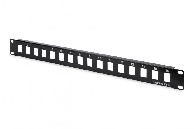 Modulares Patchpanel, 16-Port, 19", schwarz