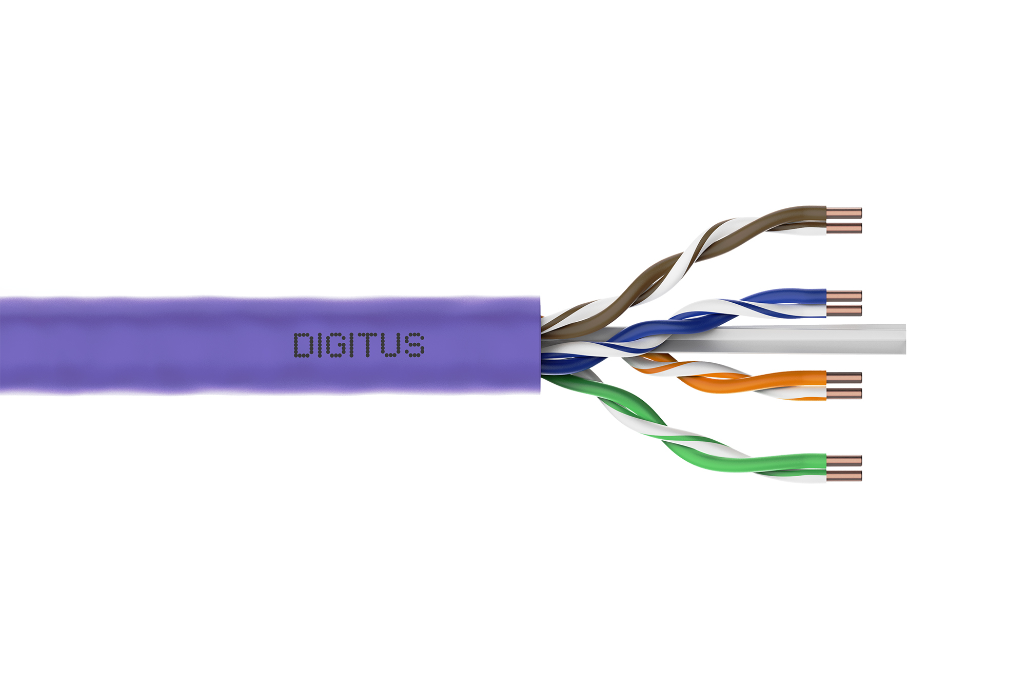 CAT 6 U/UTP Kabel, 305m, Violett