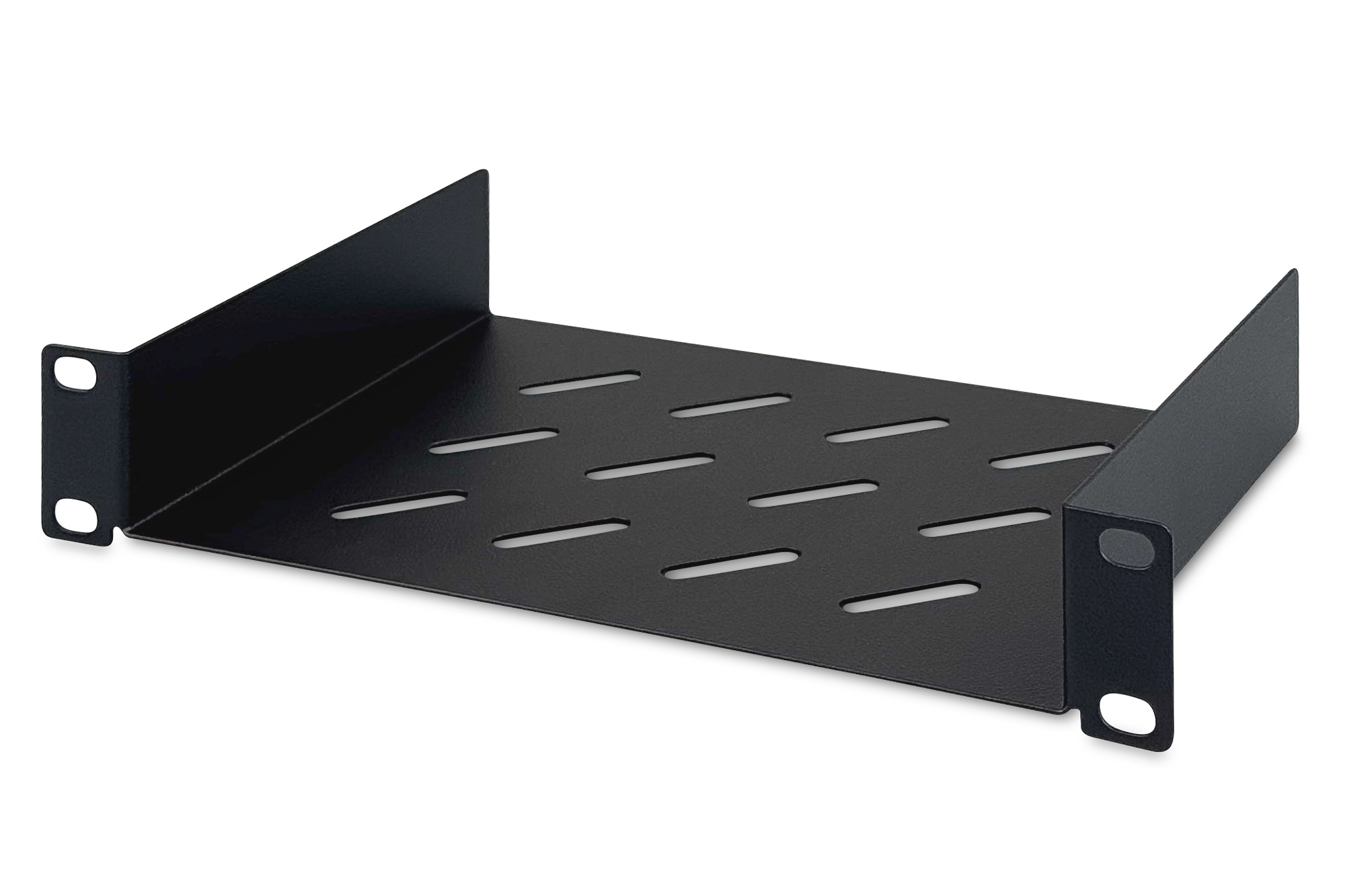10" Fachboden, 1HE, 25kg, schwarz