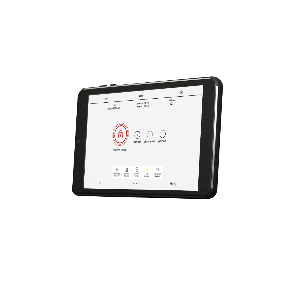 ergo-T 7" Multitouch-Bedienteil PoE, Schwarz