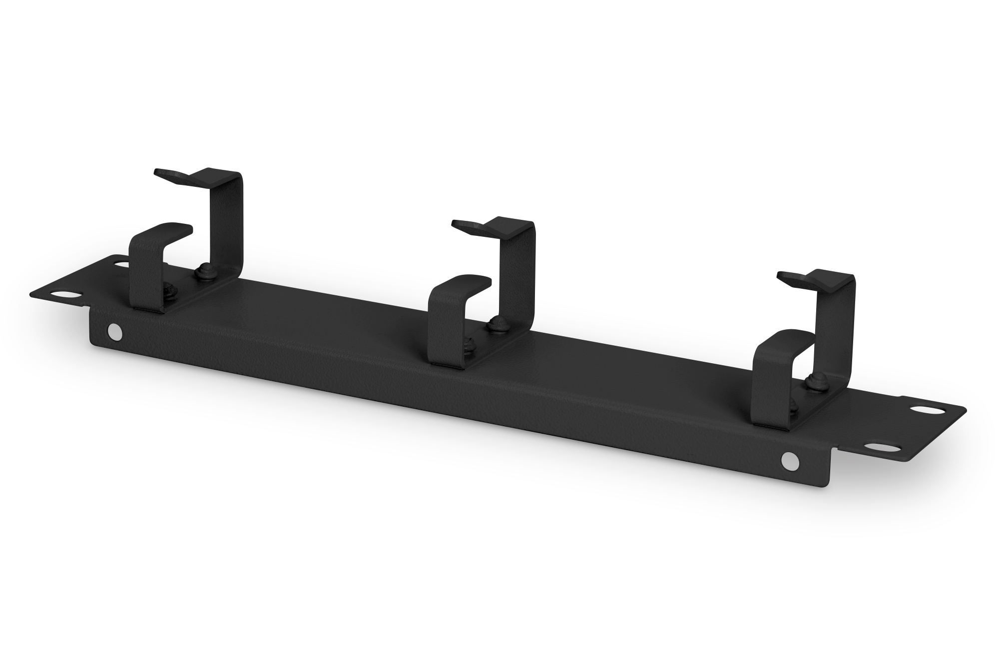10" Kabelrangierpanel, 1HE, schwarz