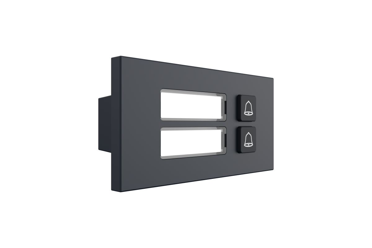 2-Tastenmodul für VTO4202FB, Schwarz