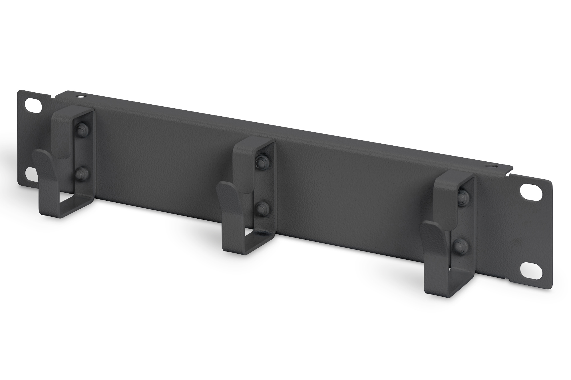 10" Kabelrangierpanel, 1HE, schwarz