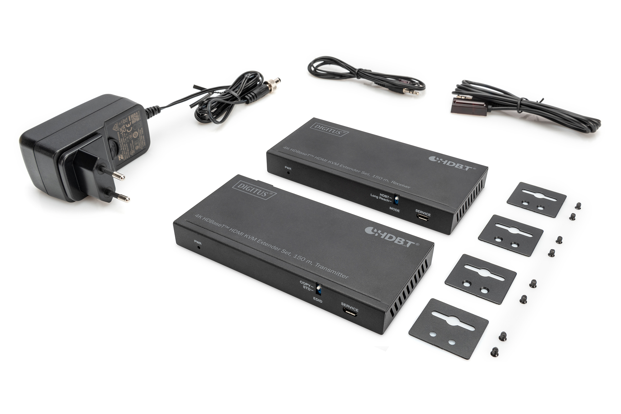 4K HDBaseT 2.0 HDMI KVM Extender Set, 150m