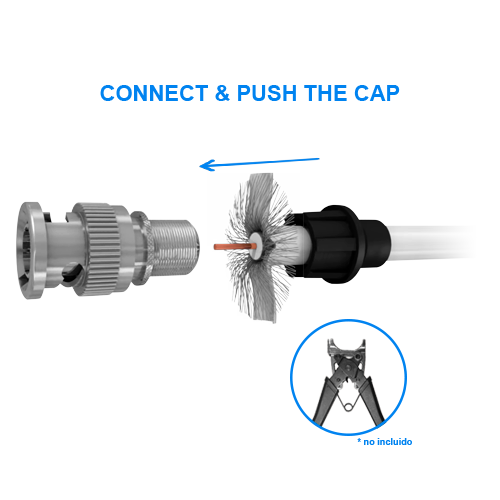 BNC Crimpstecker, RG59/Microkoaxial, 10 Stk.