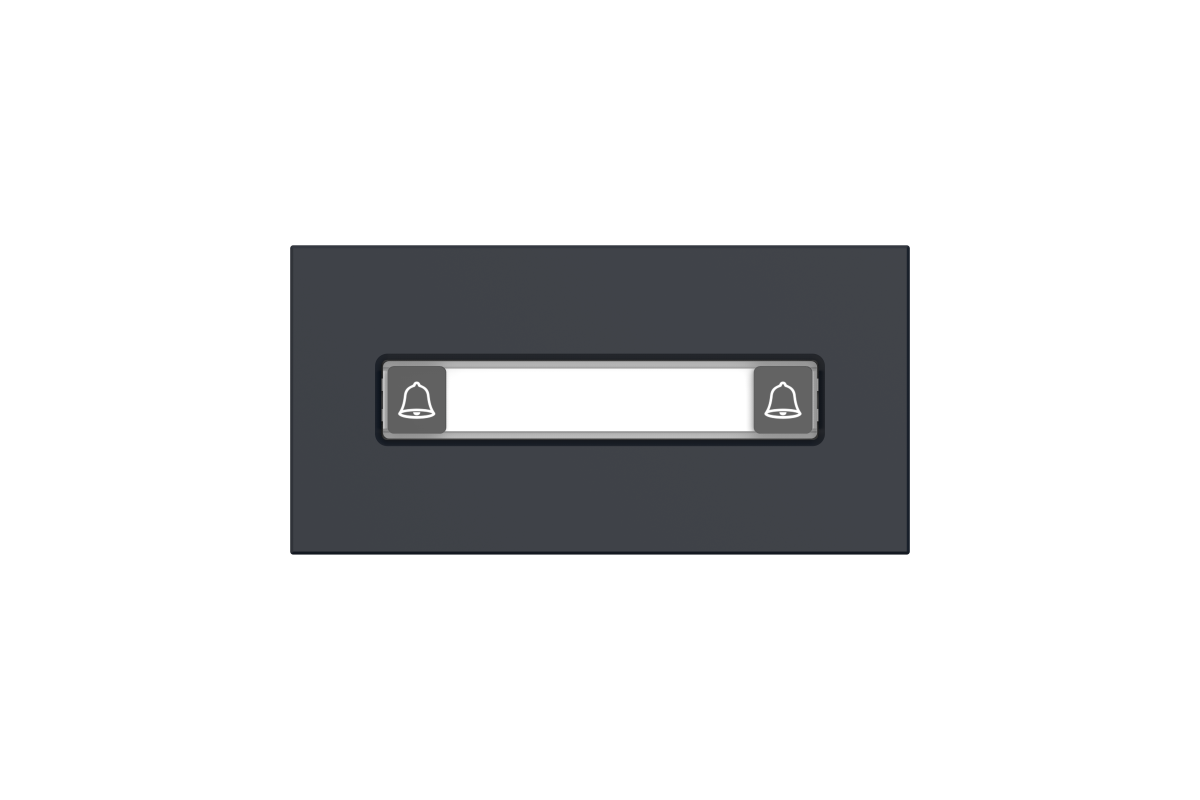 2-Tastenmodul für VTO4202FB, Schwarz