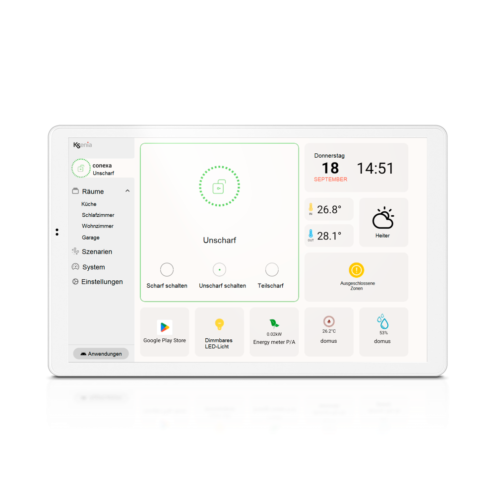 conexa-Tastatur mit 10,1-Zoll-TFT-LCD-IPS-Display
