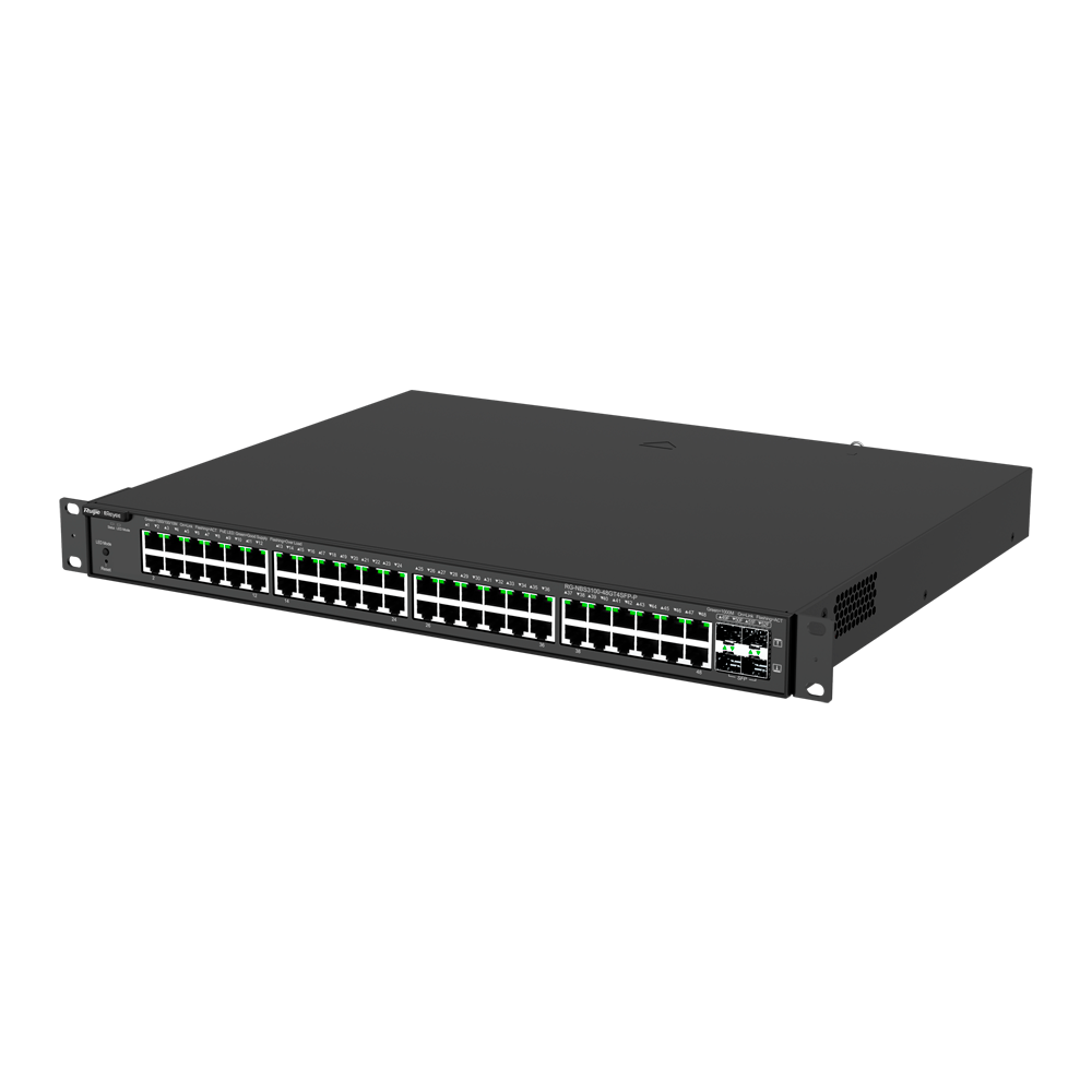 L2 PoE Switch, 48x Gbit, 4x SFP, 370W