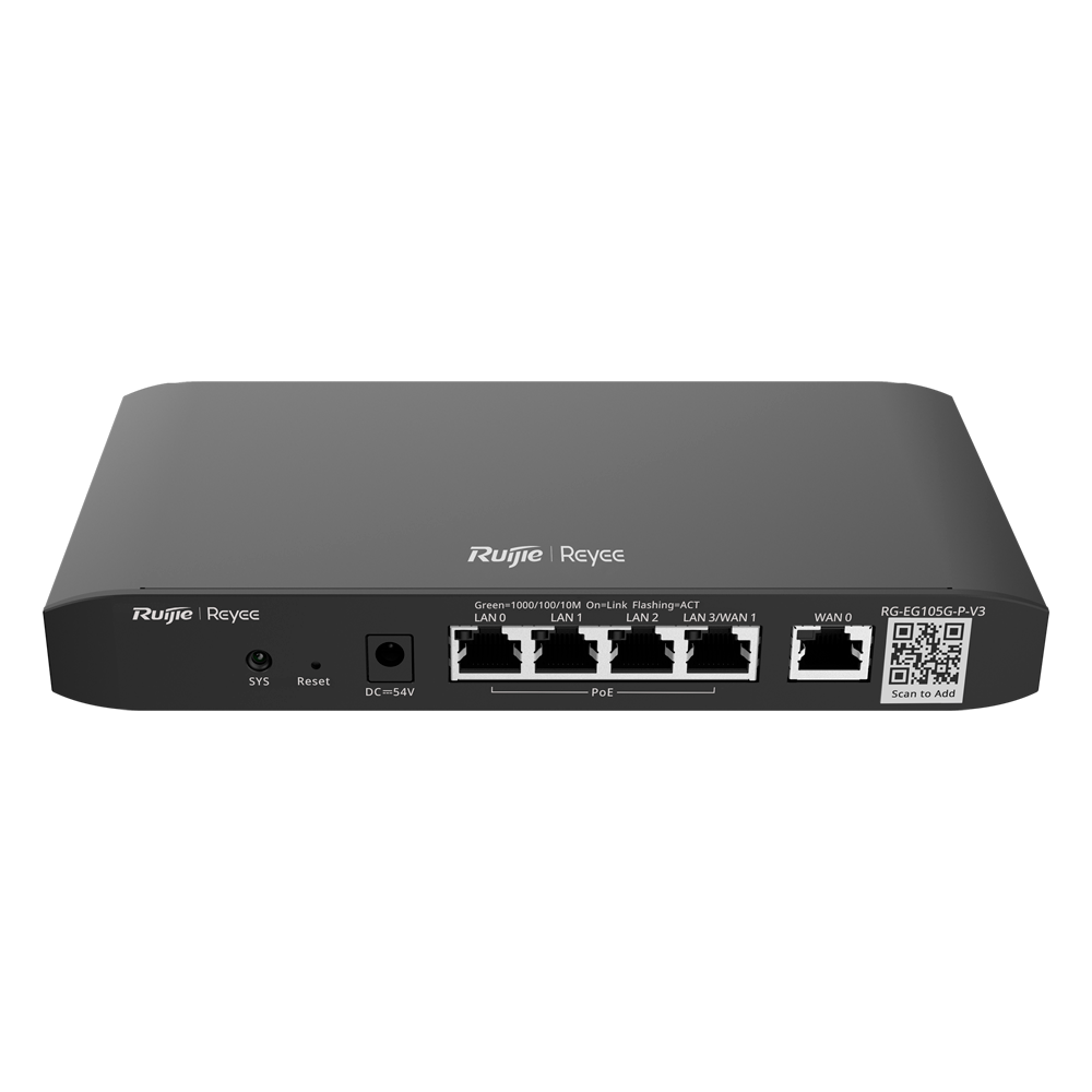 PoE Router, 4x PoE+, 100 Clients, 600Mbps, 54W