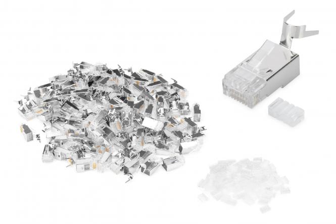 CAT 6A RJ45 Stecker, 100 Stk., geschirmt