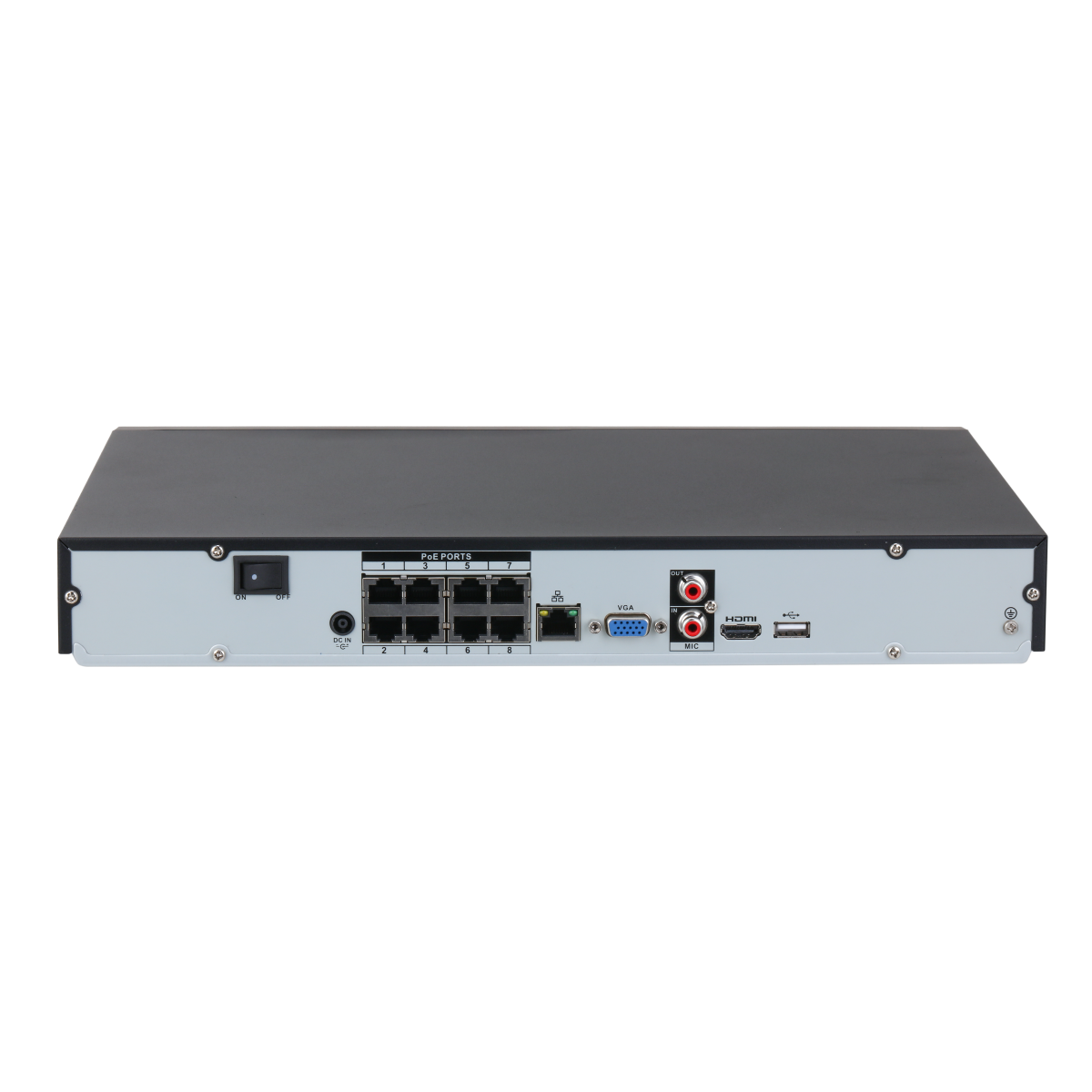 NVR2208-8P-I2 WizSense 8-Kanal IP-Rekorder, 8x PoE, 2x HDD,