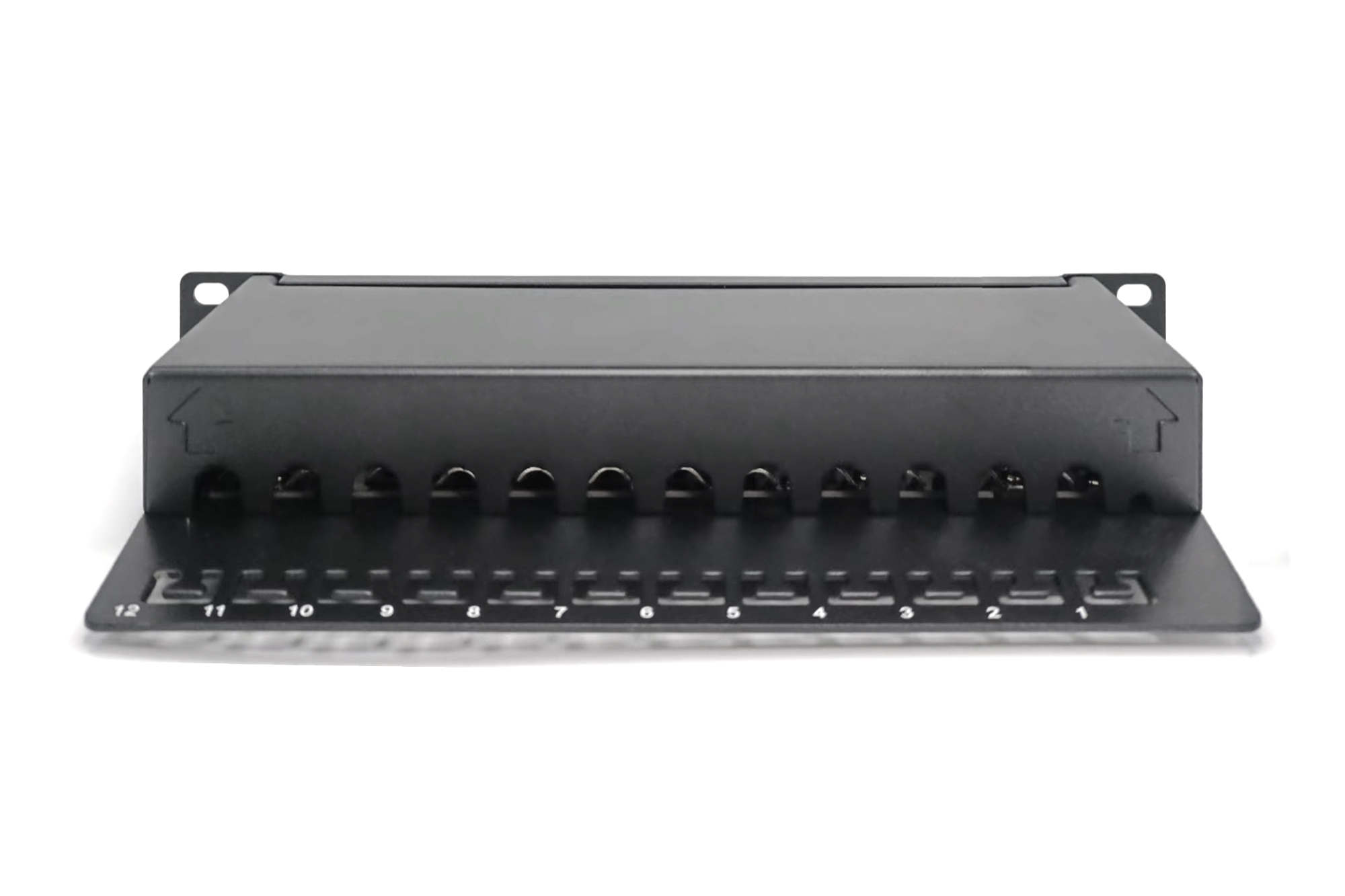 Cat.6A Patchpanel, 12-Port, 10", schwarz