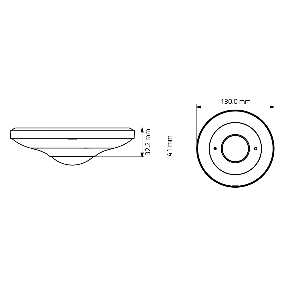 I1 6MP Fisheye Dome, 1.1mm, PoE