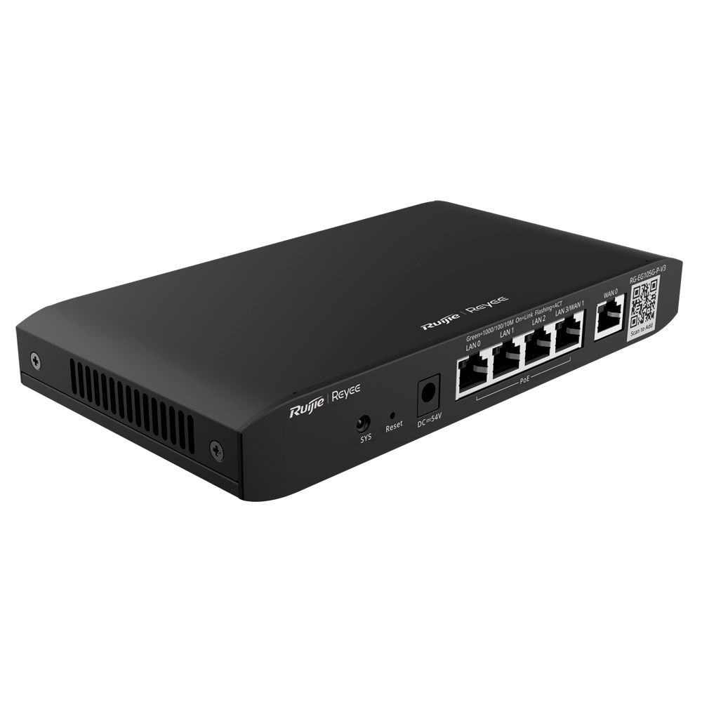 PoE Router, 4x PoE+, 100 Clients, 600Mbps, 54W