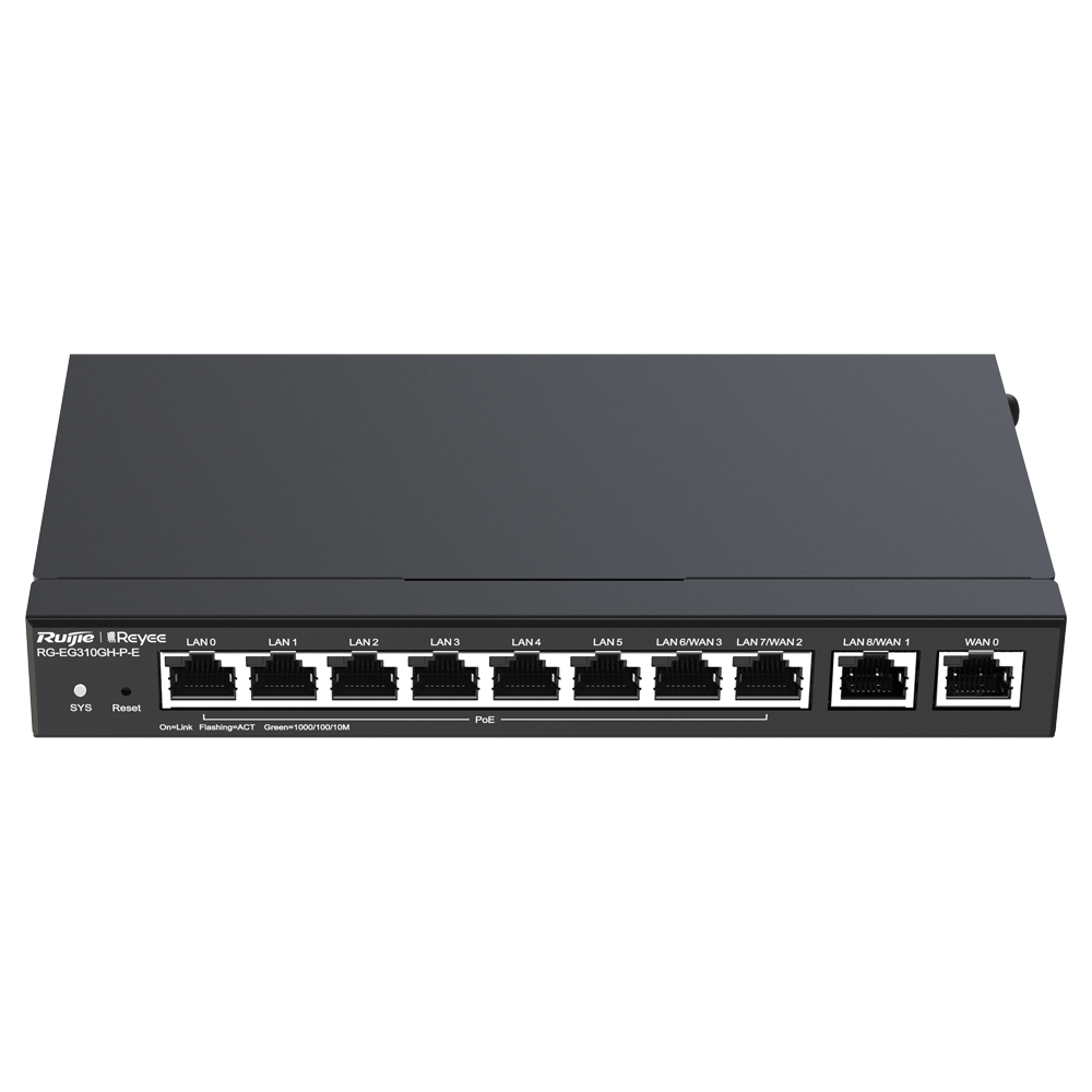PoE Router, 8x PoE, 350 Clients, 1.5Gbps