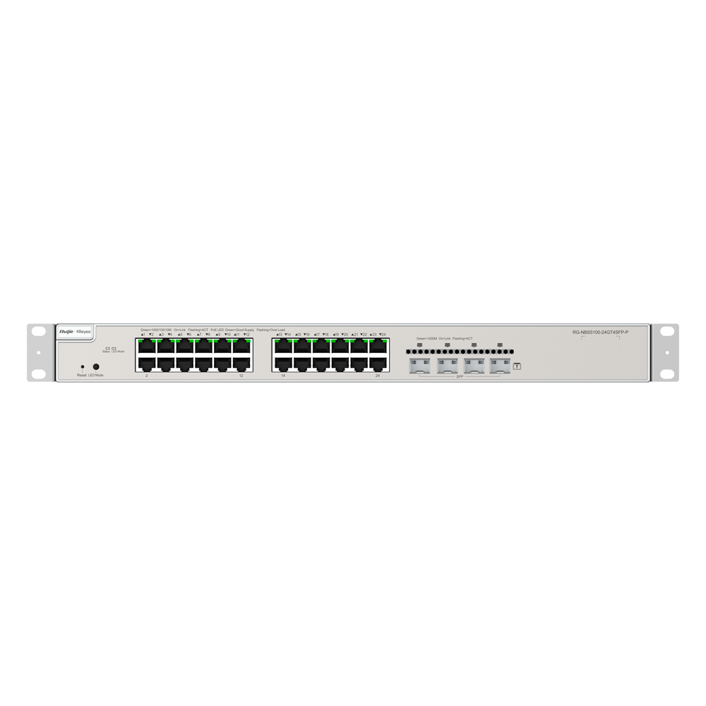 L3 PoE Switch, 24x Gbit, 4x SFP, 370W