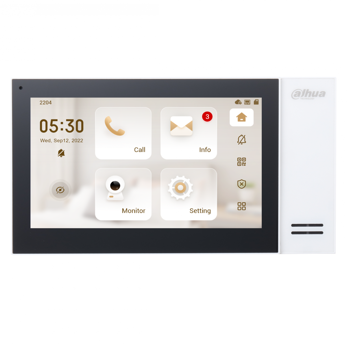 7" IP Innenmonitor, PoE, weiß