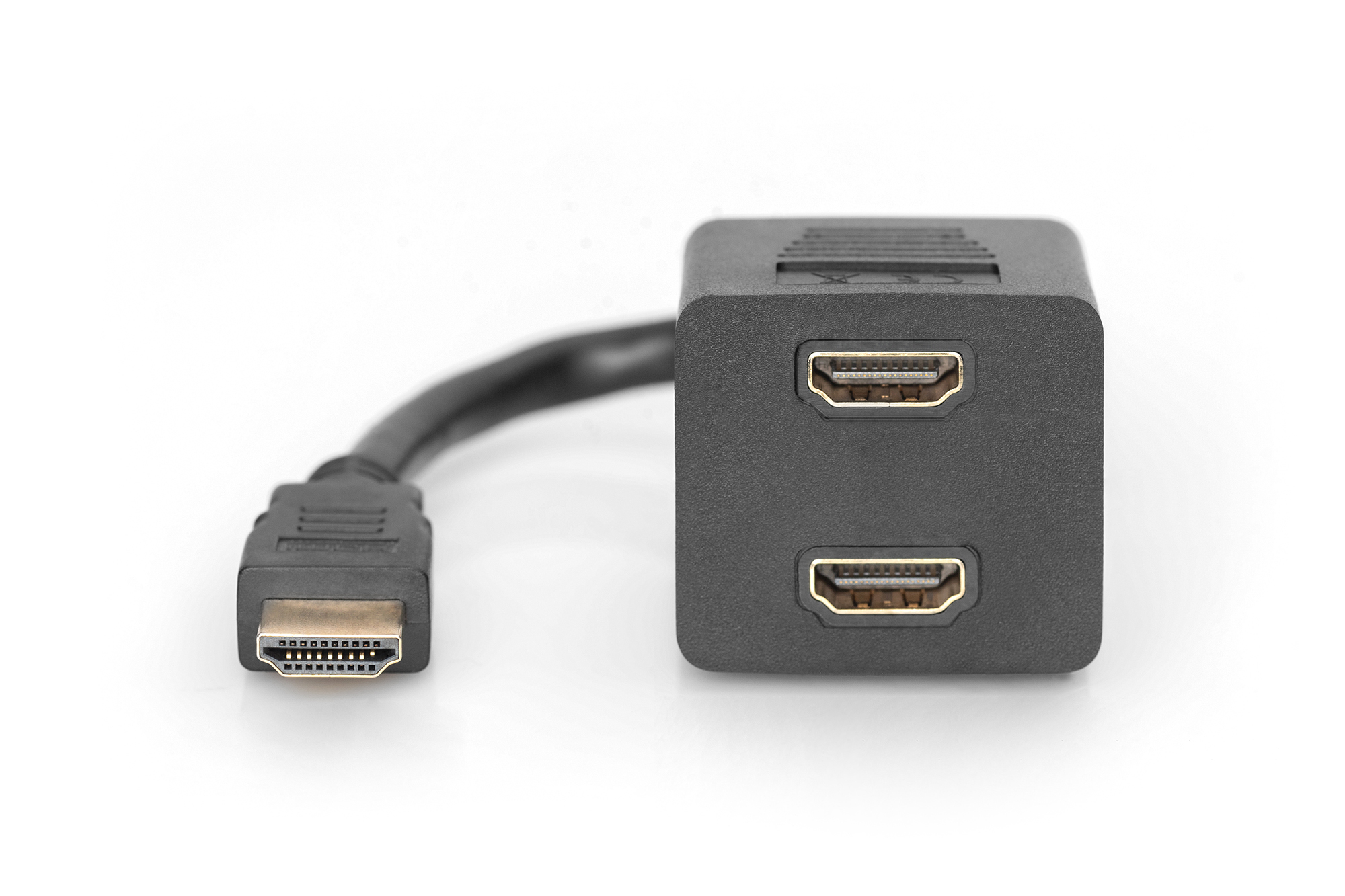 HDMI Y-Verteilerkabel, 0,2m, Schwarz