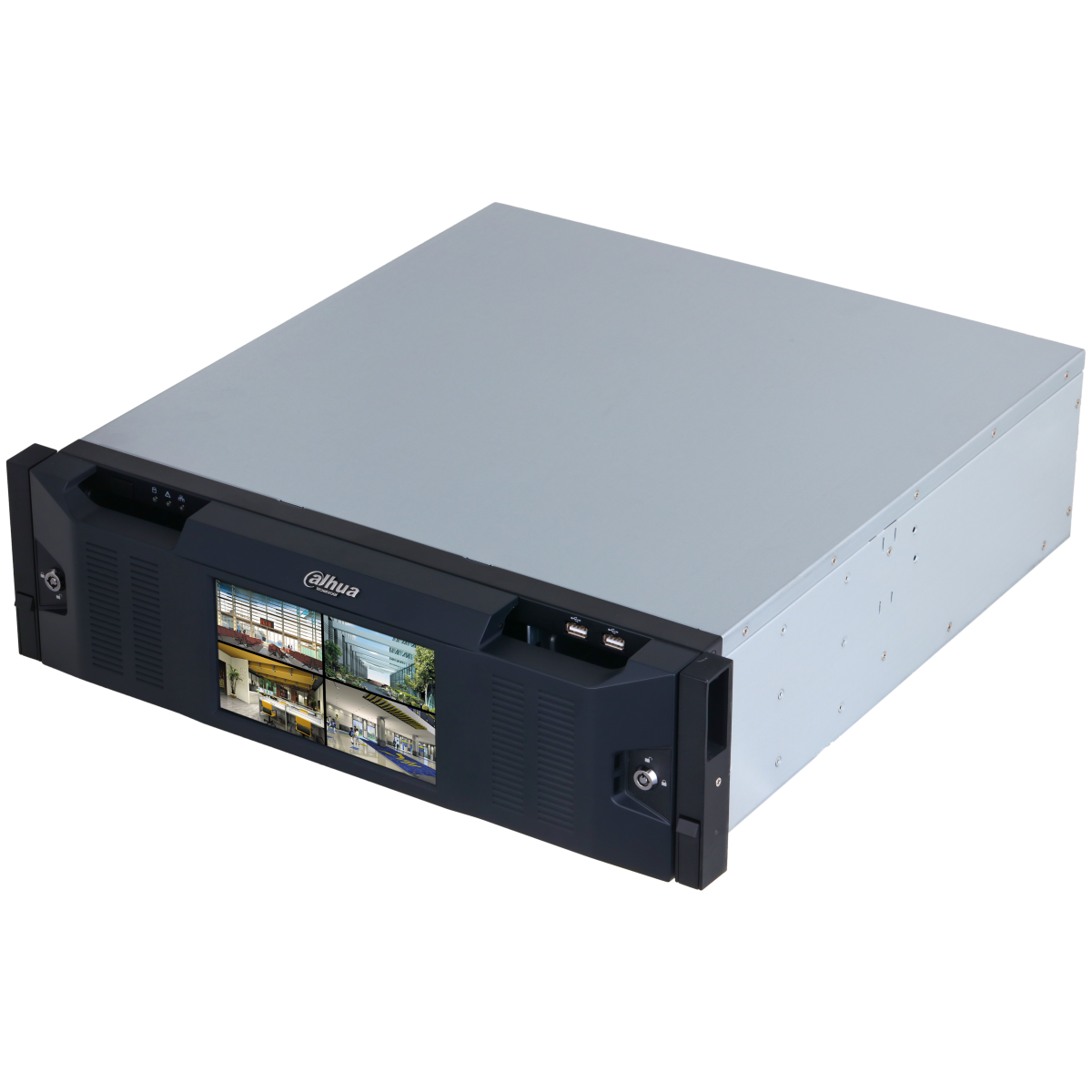WizMind 128Kanal IP-Rekorder, no PoE, 16x HDD, LCD
