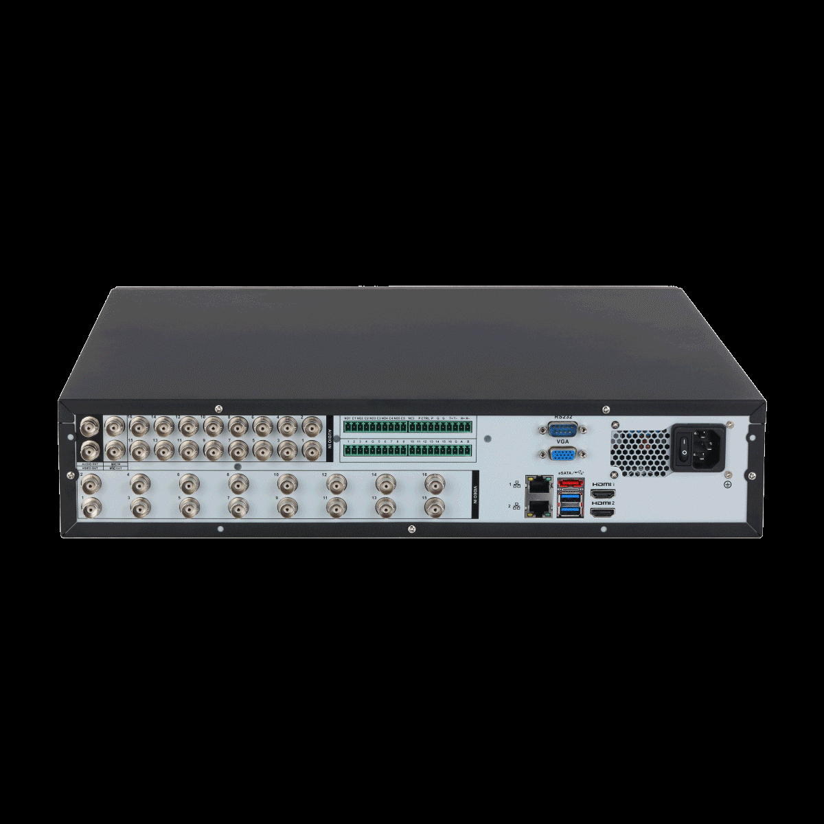WizMind 16-Kanal IP-Rekorder, 16x PoE, 4x HDD
